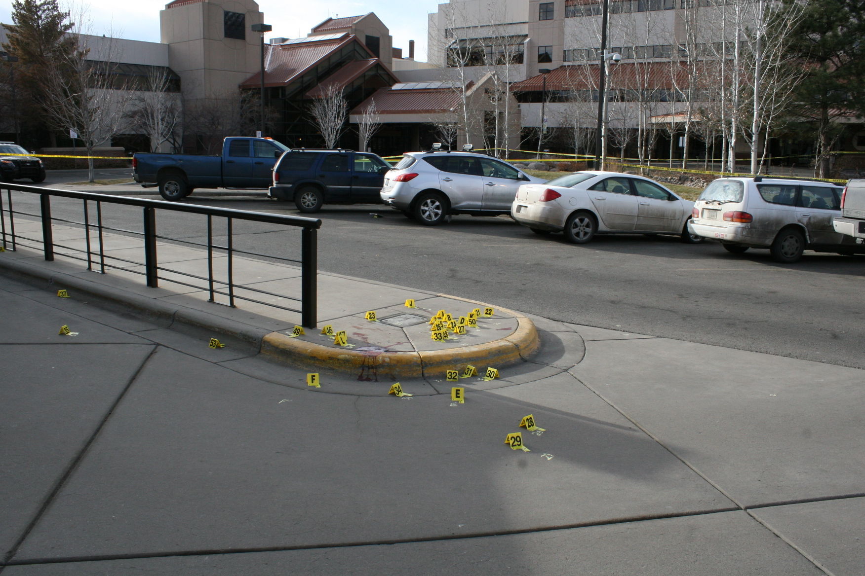 Scene of John Barry Marshall shooting